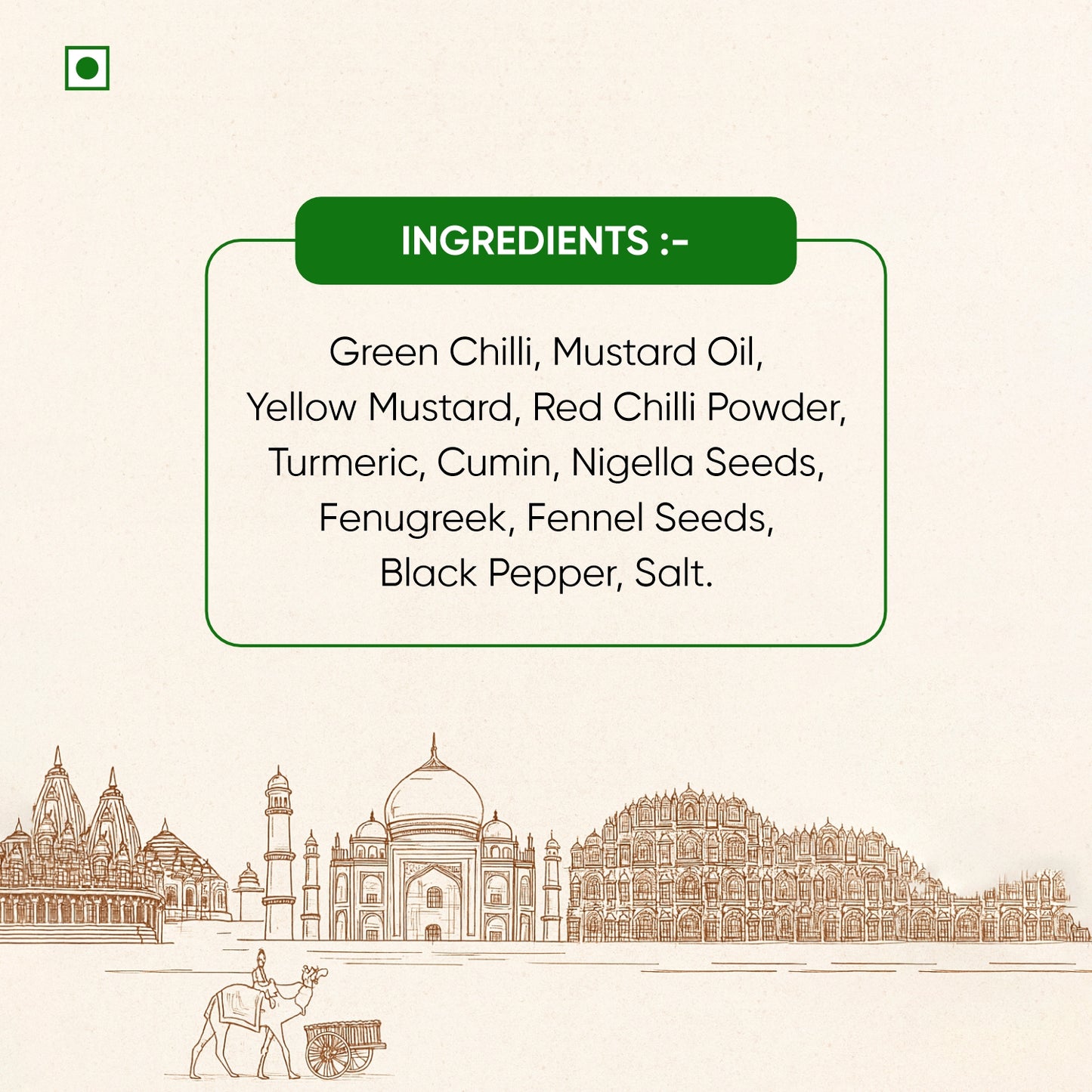 Papa’s Pickle – Authentic Rajasthani Green Chilli Pickle (300g)