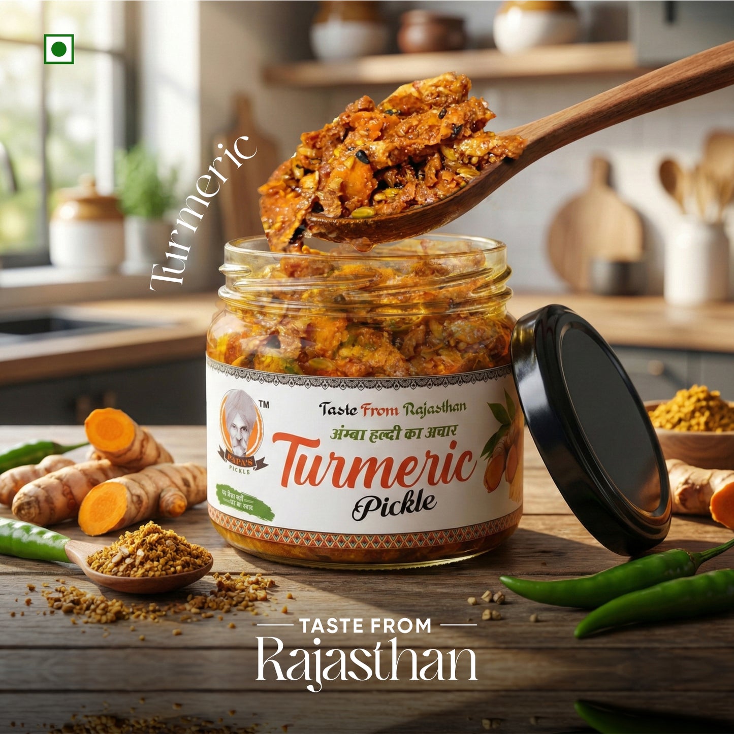 Papa’s Pickle Turmeric Pickle – Authentic Taste of Rajasthan
