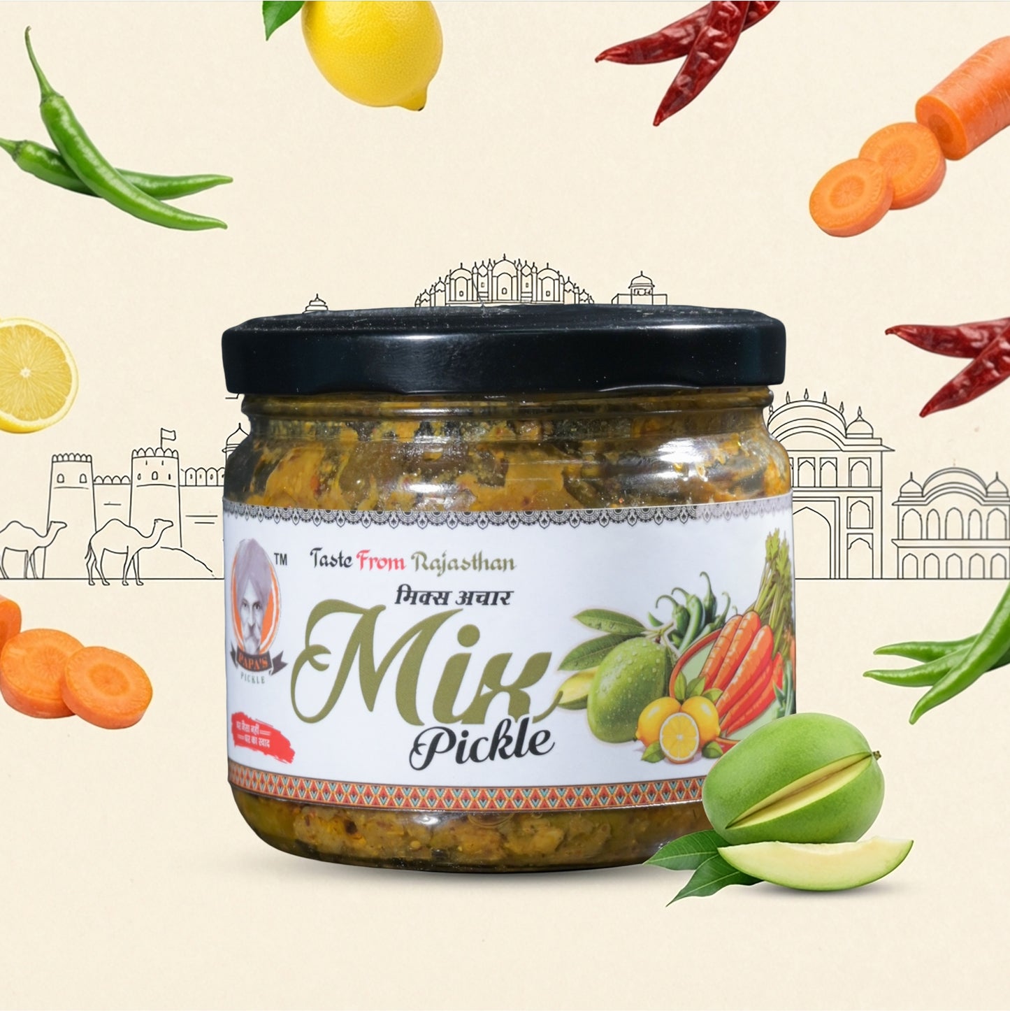 Papa’s Pickle – Authentic Rajasthani Mix Pickle