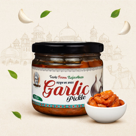 Papa’s Pickle – Authentic Rajasthani Garlic Pickle (300g)