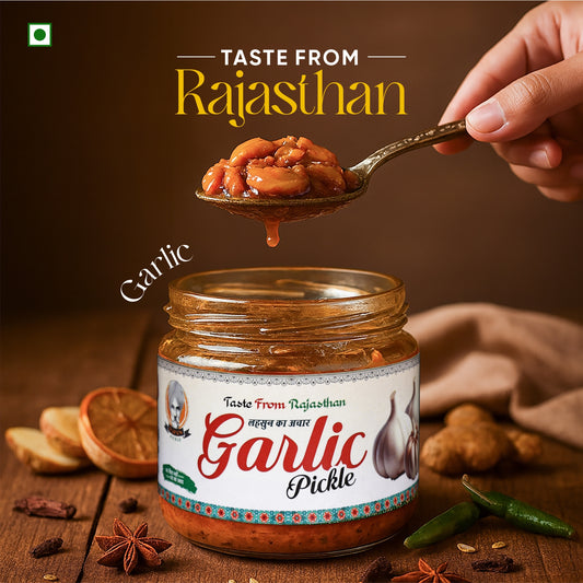 Papa’s Pickle – Authentic Rajasthani Garlic Pickle (300g)