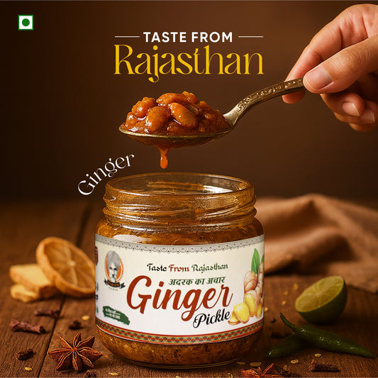Papa’s Pickle – Authentic Rajasthani Ginger Pickle (300g)