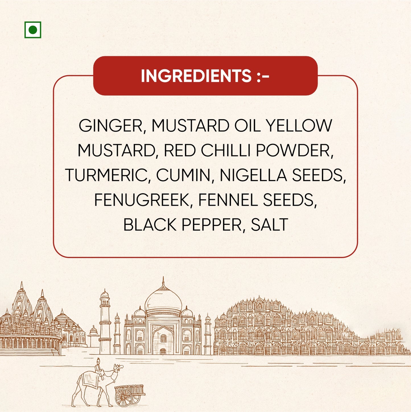 Papa’s Pickle – Authentic Rajasthani Ginger Pickle (300g)