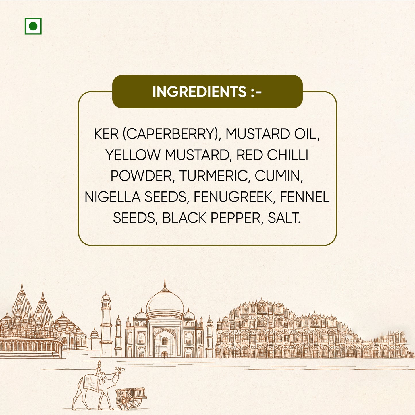 Papa’s Pickle – Authentic Rajasthani Ker (Caperberry) Pickle (300g)