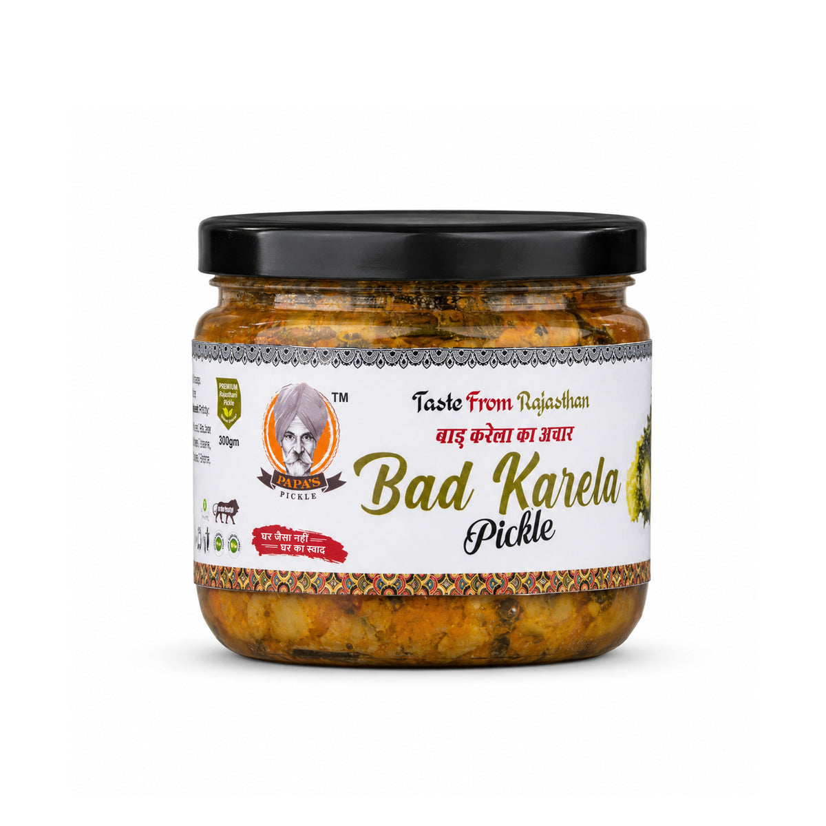 Papa’s Pickle Bad Karela Pickle – Authentic Rajasthani Taste