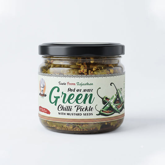 Papa’s Pickle – Authentic Rajasthani Green Chilli Pickle