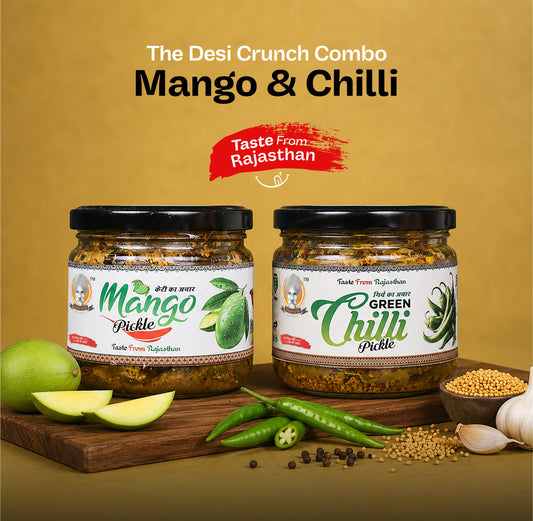 Papa’s Zesty & Spicy Combo: Mango & Green Chilli