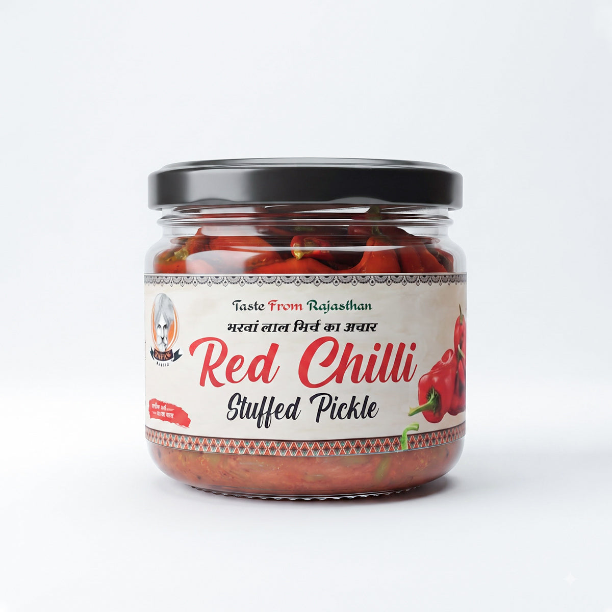 Papa’s Pickle – Authentic Rajasthani Red Chilli Stuffed Pickle