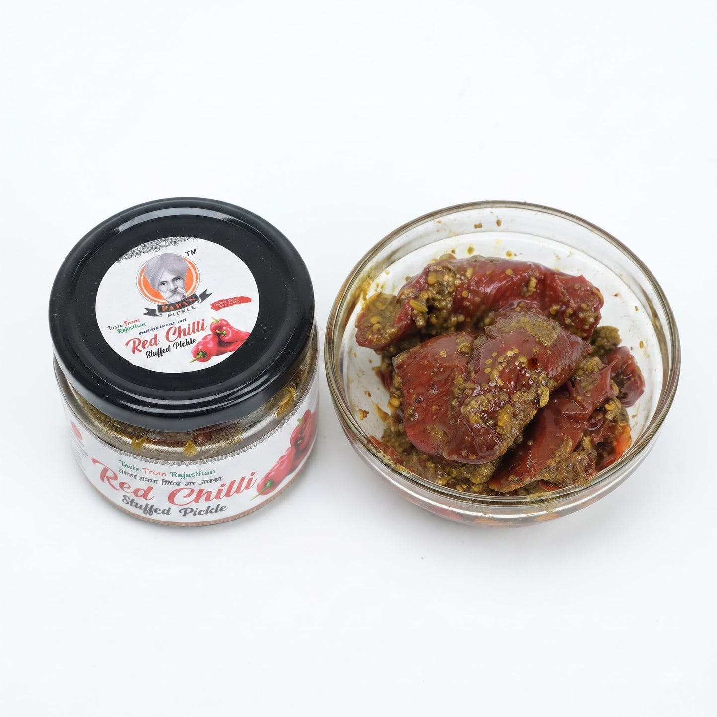 Papa’s Pickle – Authentic Rajasthani Red Chilli Stuffed Pickle