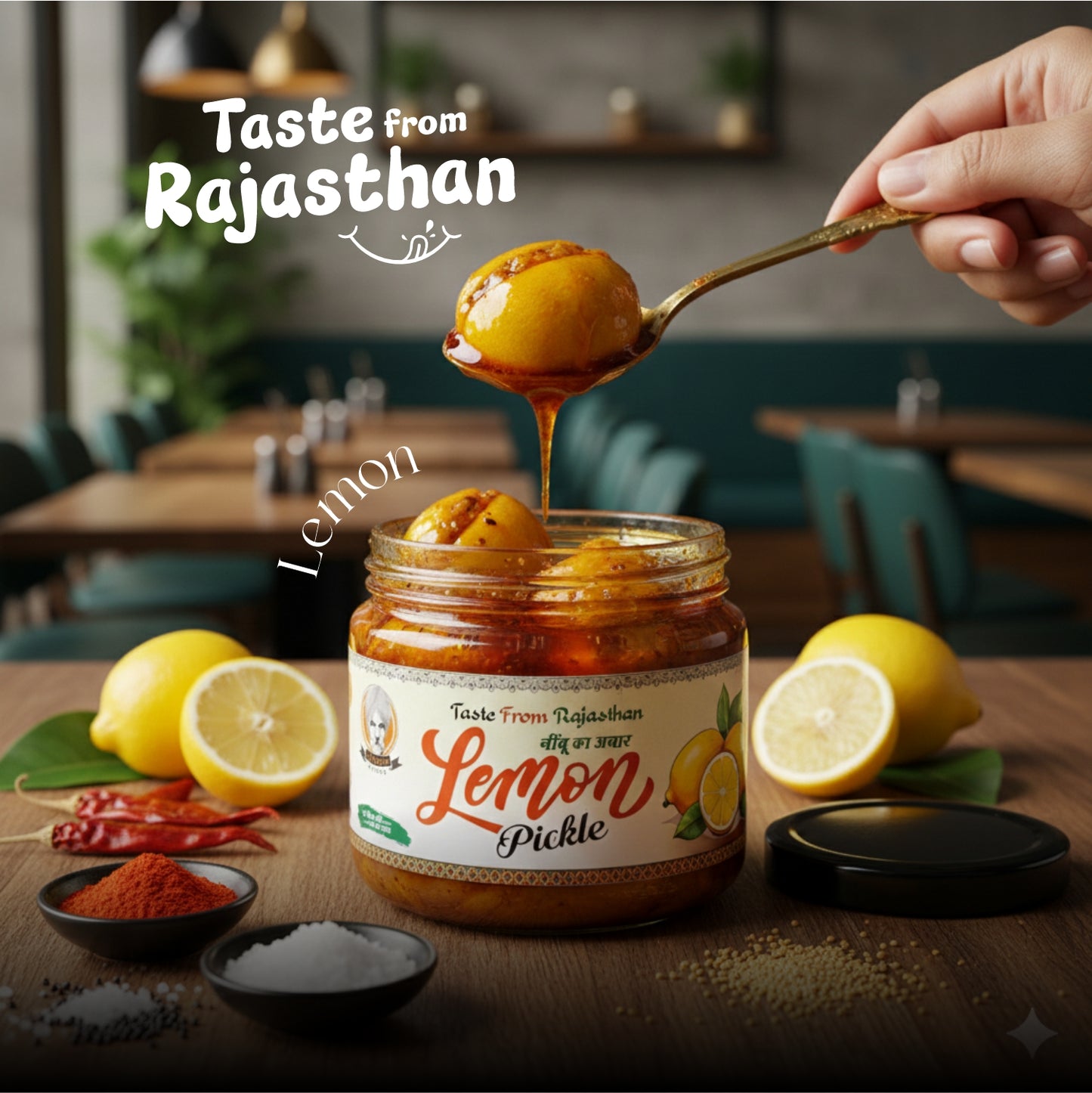 Papa’s Pickle – Authentic Rajasthani Lemon Pickle (300g)