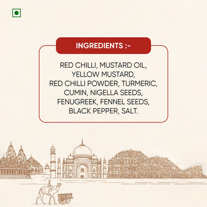 Papa’s Pickle – Authentic Rajasthani Red Chilli Stuffed Pickle