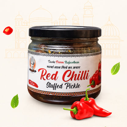 Papa’s Pickle – Authentic Rajasthani Red Chilli Stuffed Pickle
